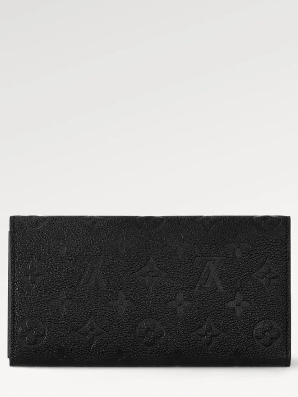 Louis Vuitton Sarah wallet Black Monogram empreinte leather